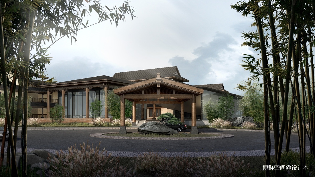 度假酒店建筑外觀表現_3989703 – 設計本裝修效果圖